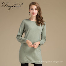 2017 Hersteller Mode Frauen Oder Mädchen Plain Langarm Strickwaren Wolle Pullover Pullover Design Für Großhandel